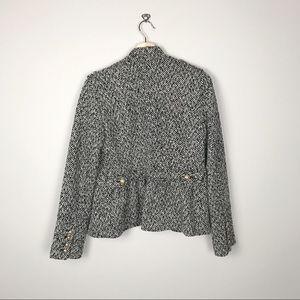 Korean Tweed Fabrics Jacket with Golden Buttons